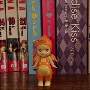 Cute Orange Duck Costume Figurine